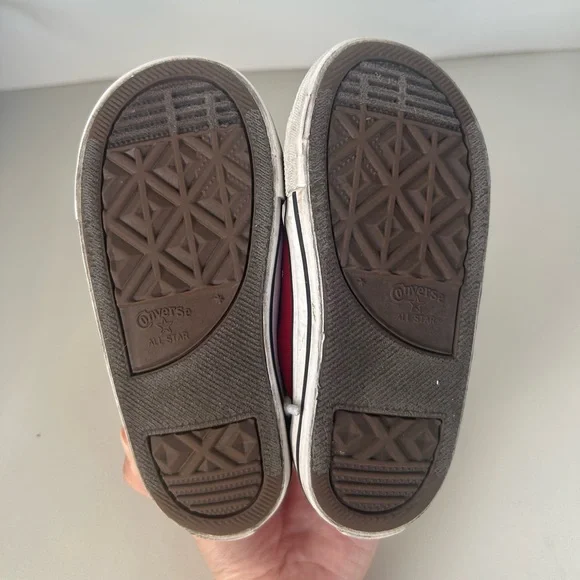 Converse Kids Red Sneakers - Picture 8 of 8